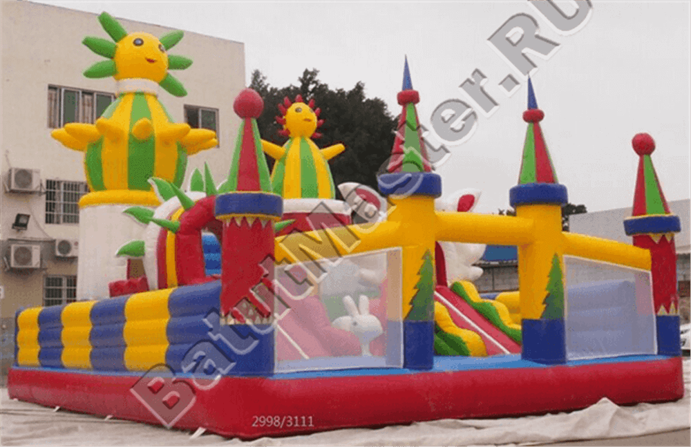 Коммерческий надувной батут "Пасхальный зайчик"