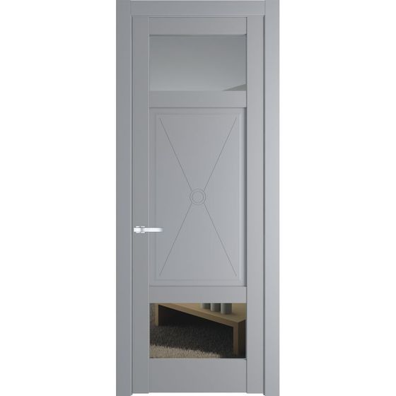 Межкомнатная дверь эмаль Profil Doors 1.3.2PM смоки остеклённая