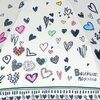 Зонт складной Moschino Boutique 7948-I Scribble hearts