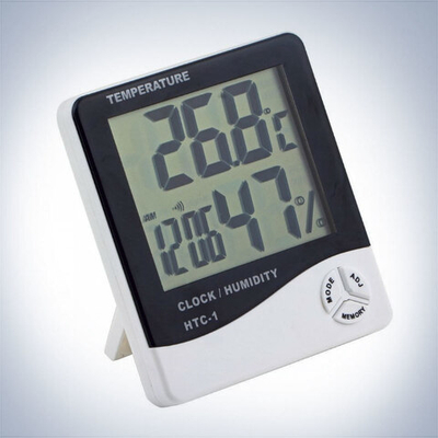 Термометр HTC-1/2 ком-улич с влажностью+часы