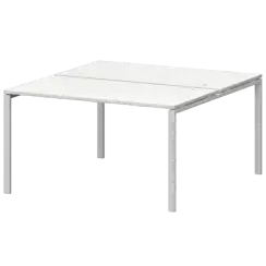 Бенч двойной на металлокаркасе СМС2-П-14К.149.Пр25  1400x1496x750 Смарт