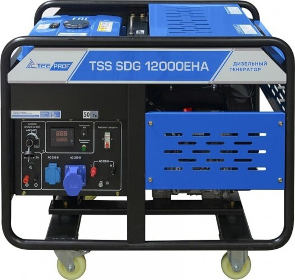 Электростанция дизельная с воздушным охлаждением ТСС SDG12000 EHA открытая 100057