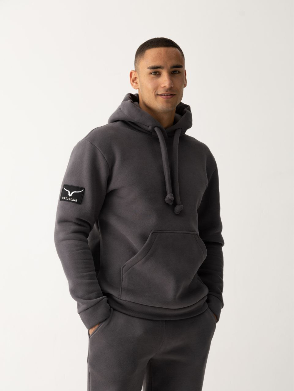 Худи теплое. Графит