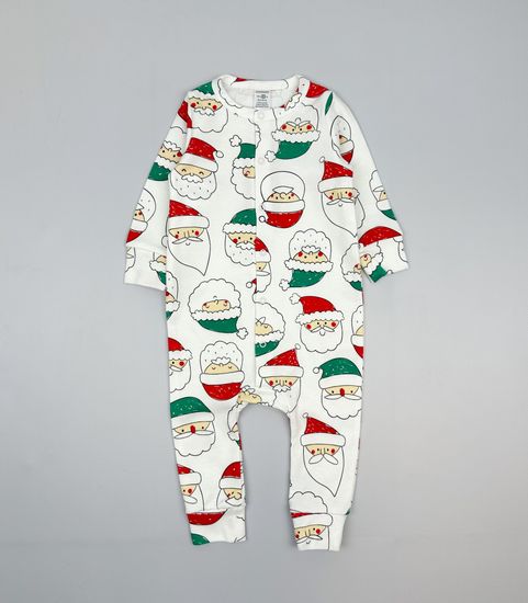 Комбинезон хлопковый "Добрый Дед Мороз" на сахаре