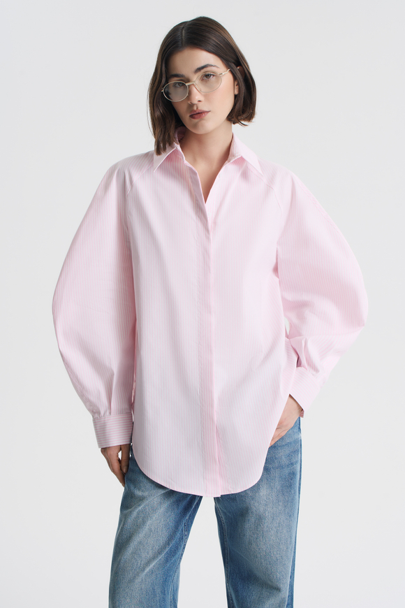 Рубашка оверсайз с галстуком