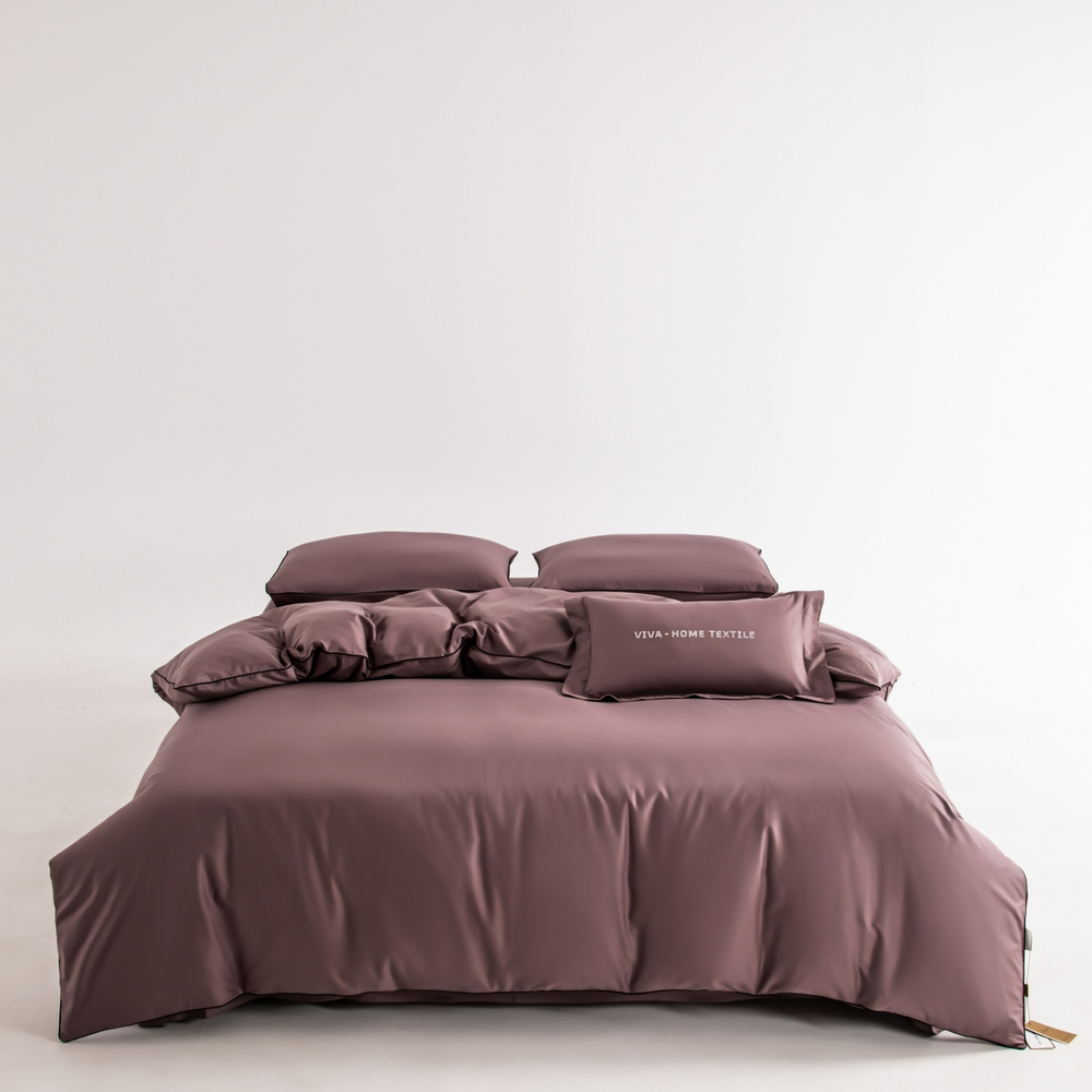 Комплект постельного белья Однотонный Сатин Элитный OCE007