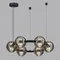 5041/60L L-VISION ODL24 000 черн./золото/дымчатый/металл/стеко Люстра LED 60W 4000К 1526Лм TRONI