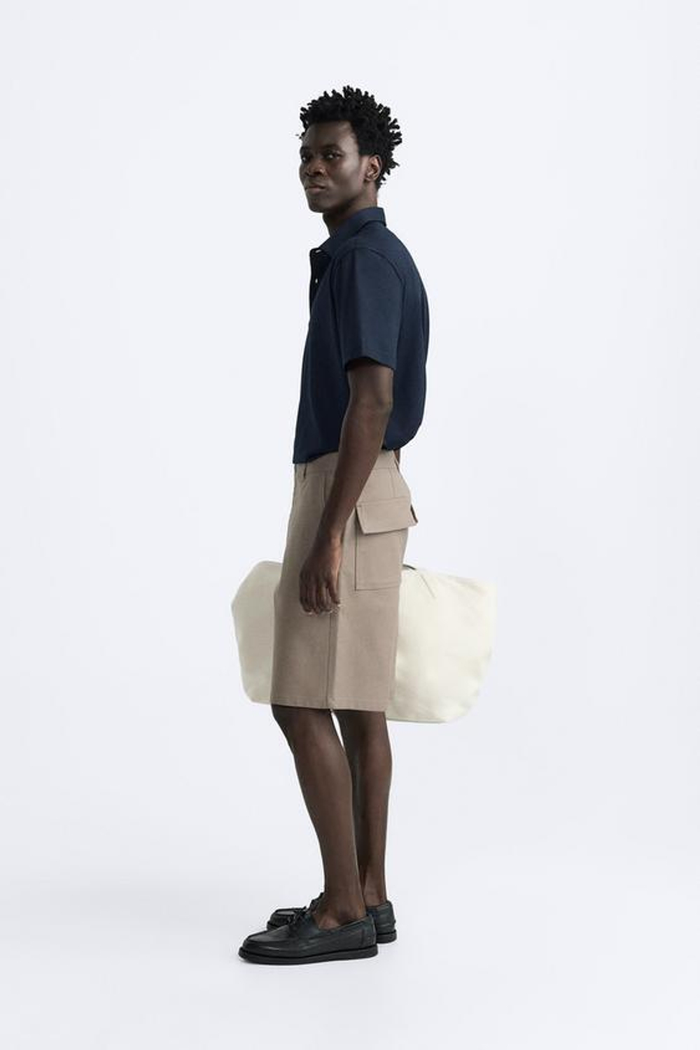 ZARA ПОЛО REGULAR FIT, СИНИЙ