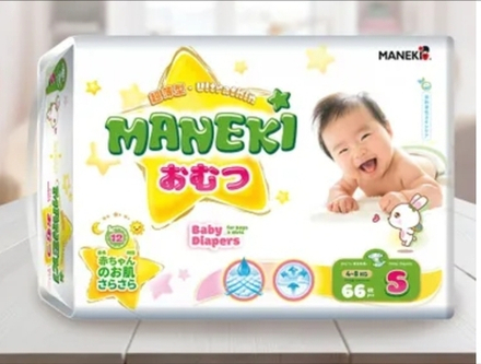 Подгузники Манеки S