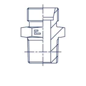 Штуцер FC DL10 NPT 1/2 (корпус)