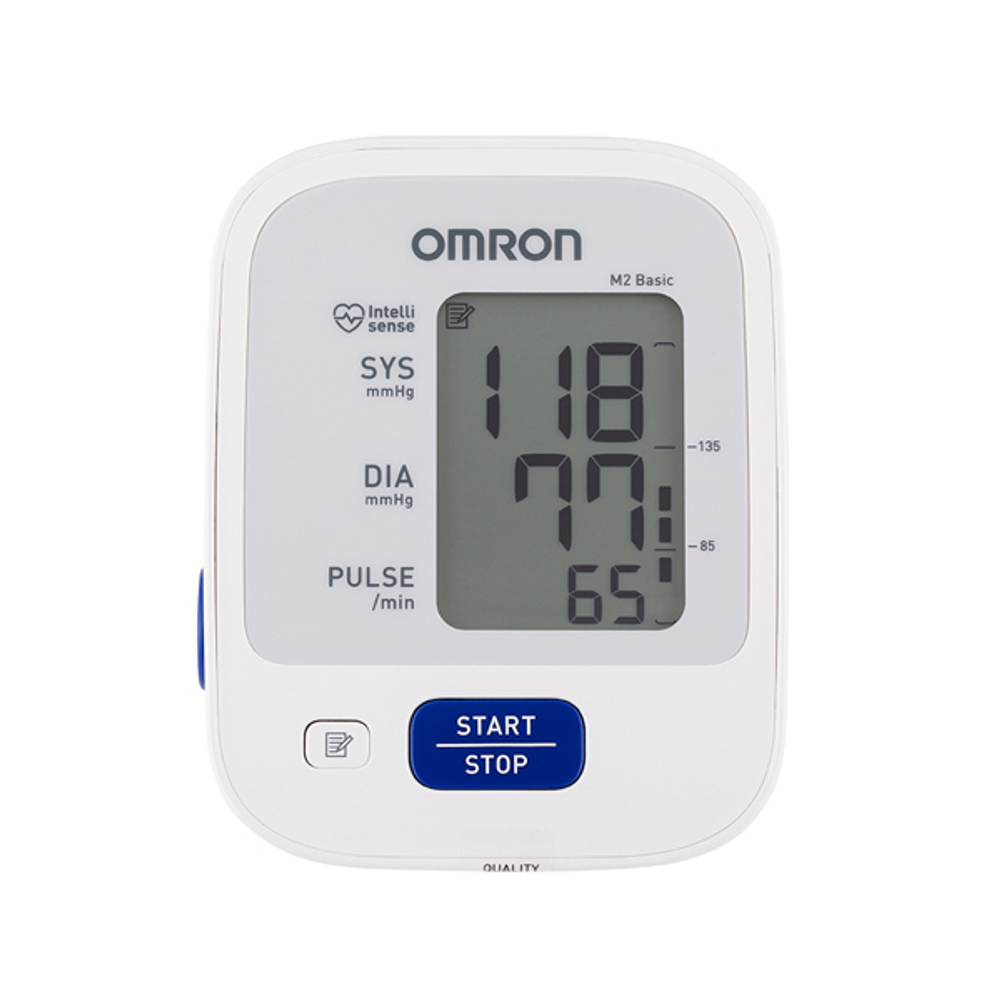 Тонометр автомат OMRON M2 Basic (HEM-7121-ALRU), адаптер (манжета 22-42см)