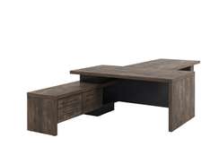 Стол левый 1800х2000х750 с опорной тумбой и брифингом 1700 T-918L.0000-02