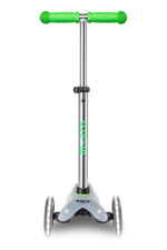 Самокат Mini Micro Deluxe Flux LED неоновый зеленый