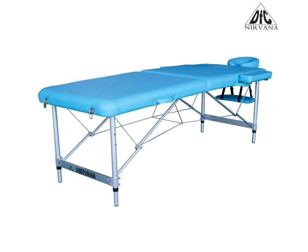Массажный стол DFC NIRVANA, Elegant LUXE, 186х70х4 см, алюм. ножки, цвет св.голубой (Lt.Blue) TS2010_BU