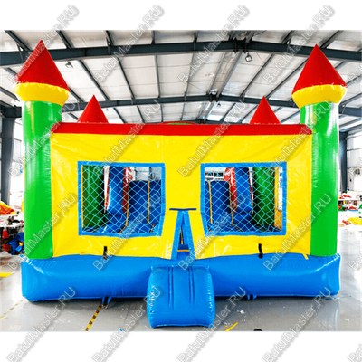 Надувной батут «Домик с бассейном» 8*5*3 м