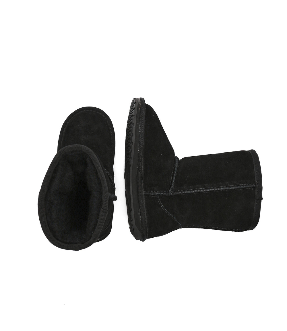 Кожаные угги wallaby lo EMU Australia - черный(K10102)