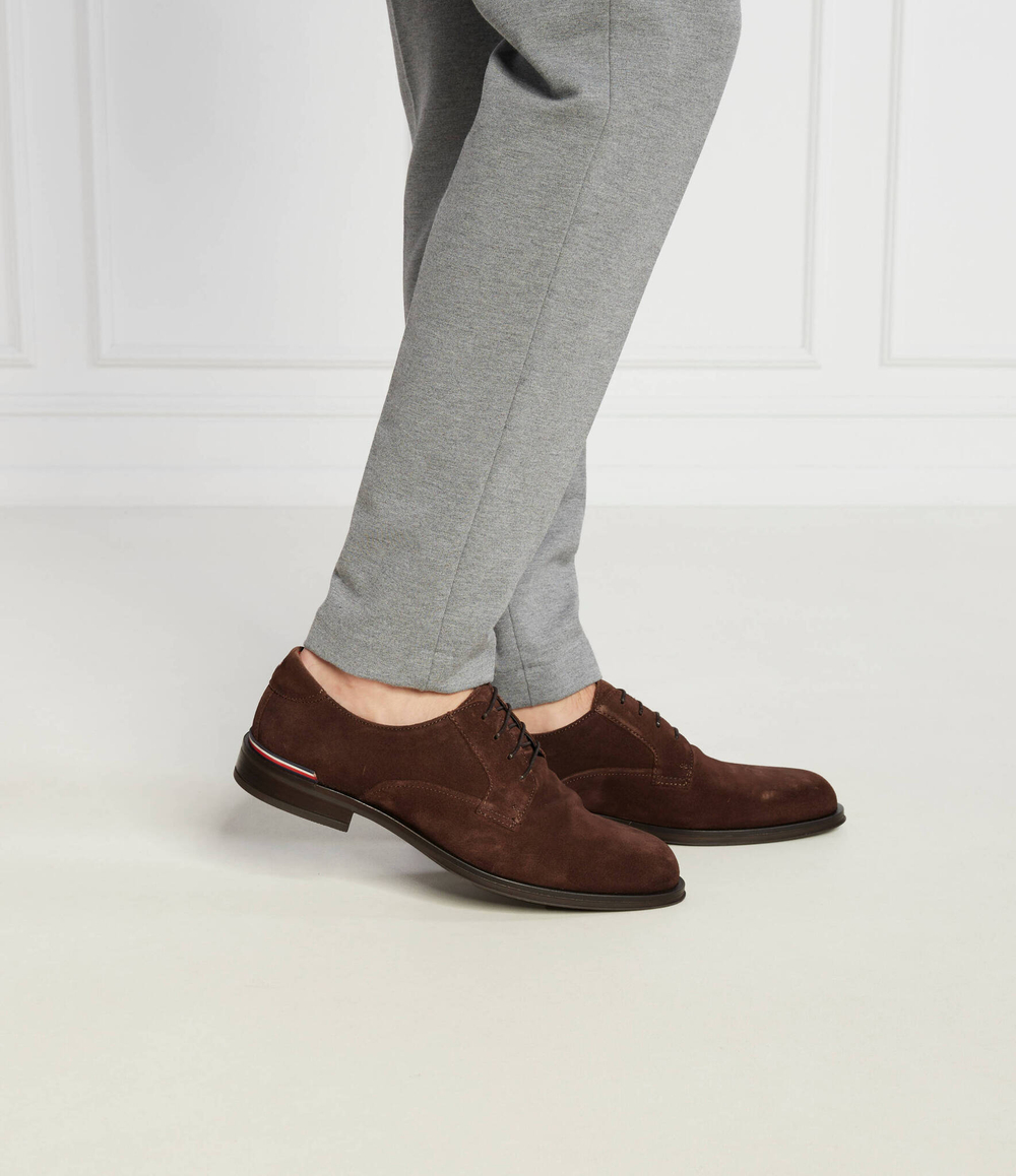 Кожаные дерби Tommy Hilfiger - коричневый(FM0FM04868)