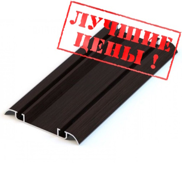 Направляющая нижняя двухполозная (5,40 м) венге темный/венге ПВХ