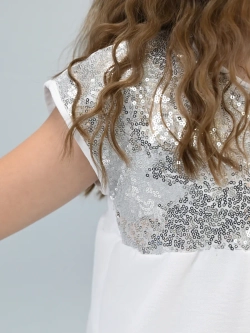 Платье нарядное для девочки с пайетками