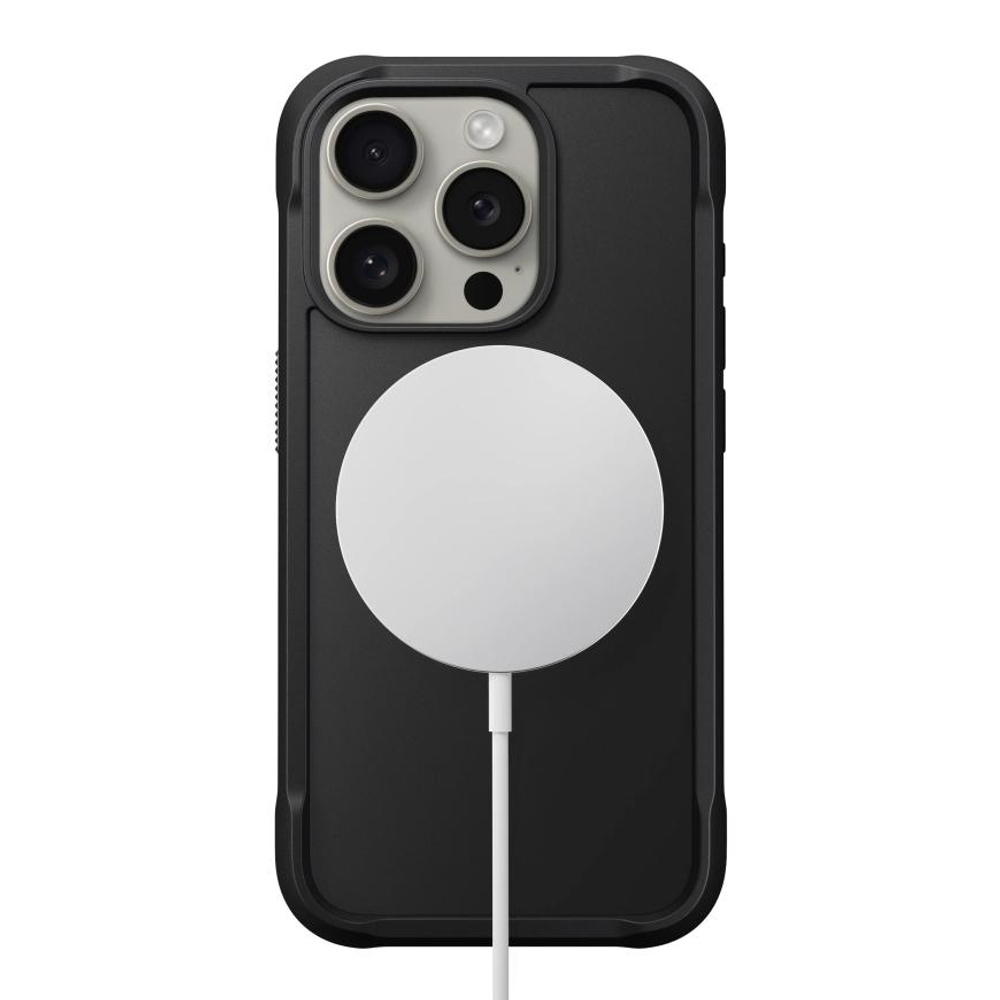 Защитный чехол MagSafe Nomad Rugged Case для iPhone 15 Pro Гибридный чехол с высоким уровнем защиты при падении