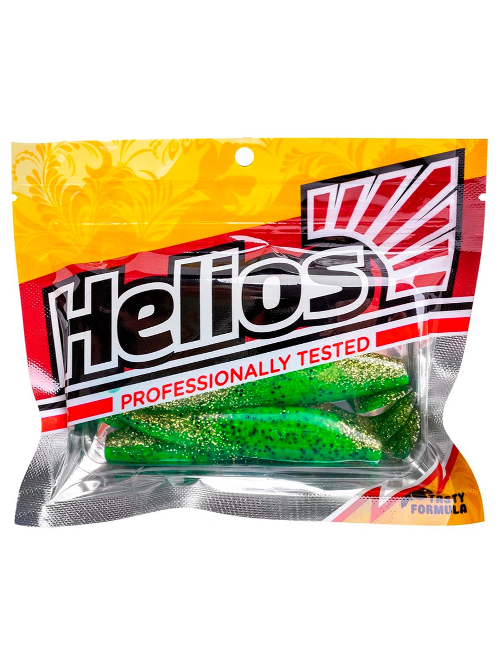 Виброхвост Helios Zander 4"/10,2см Blue Lime 5шт. (HS-36-040)