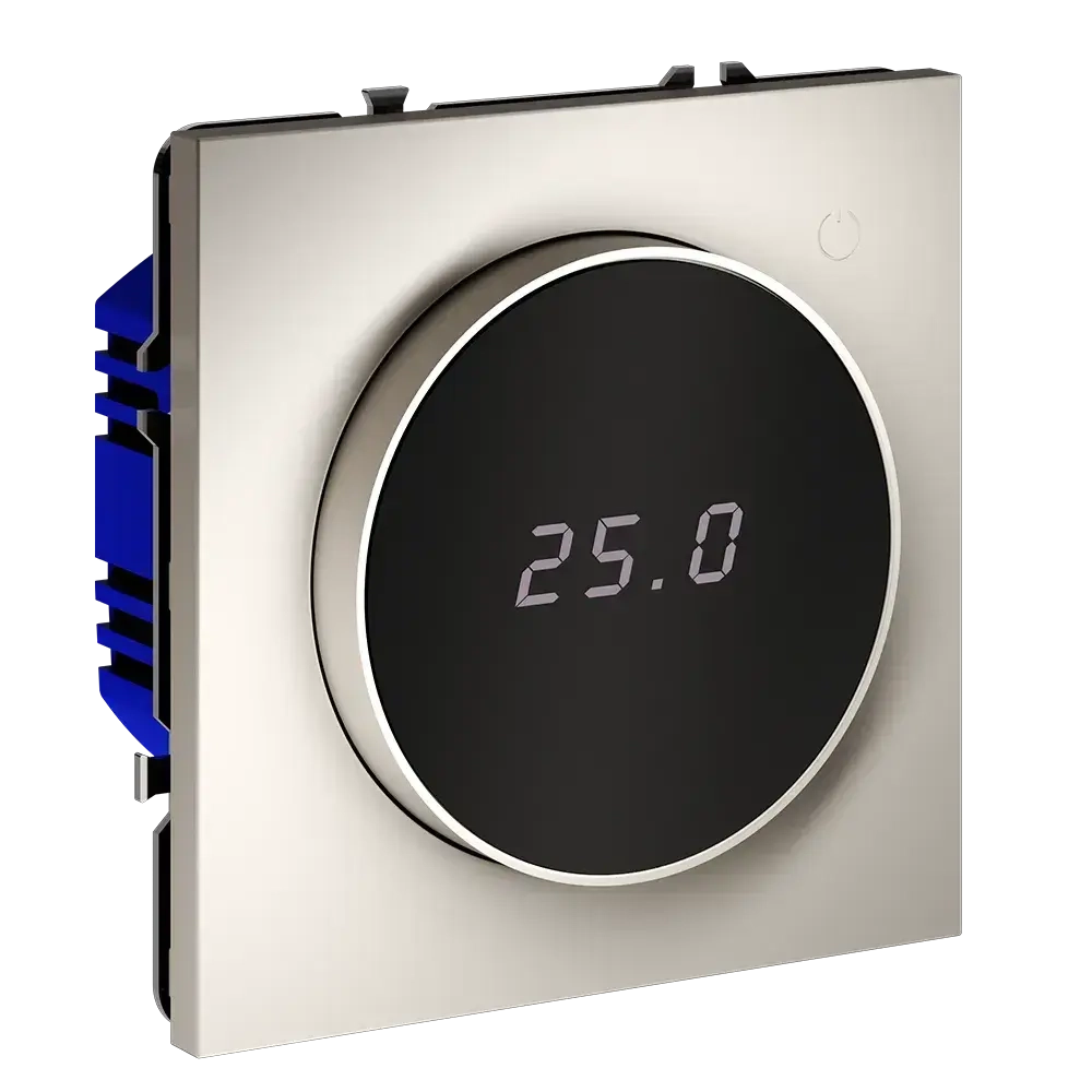 Терморегулятор электронный VOLTUM S70 с индикацией и датчиком, для теплого пола, (кашемир)