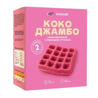 Кокосовые вафли КОКО ДЖАМБО "Другой Хлеб&EGGSELLENT", 2 шт., 140 г