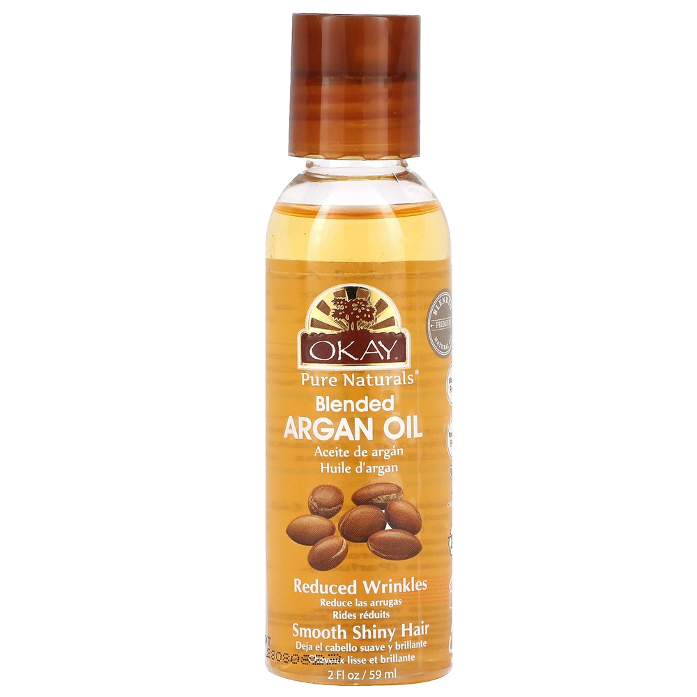 Okay Pure Naturals, Смешанное аргановое масло, 59 мл (2 жидк. унц.)