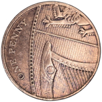 United Kingdom, 1 Penny, 2013 - Elizabeth II (4th Portrait), XF