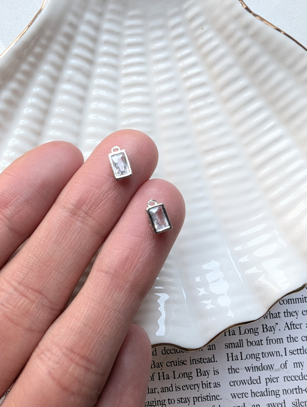 Подвеска прямоугольная 8*4мм