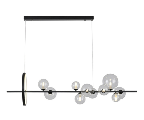 07608-10A,19 Люстра Иона черный G9+Led