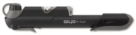Насос GIYO, выс. давления, авто/вело ниппель, пласт. корп,Мах 120psi, манометр  инд.уп.GP 41 S