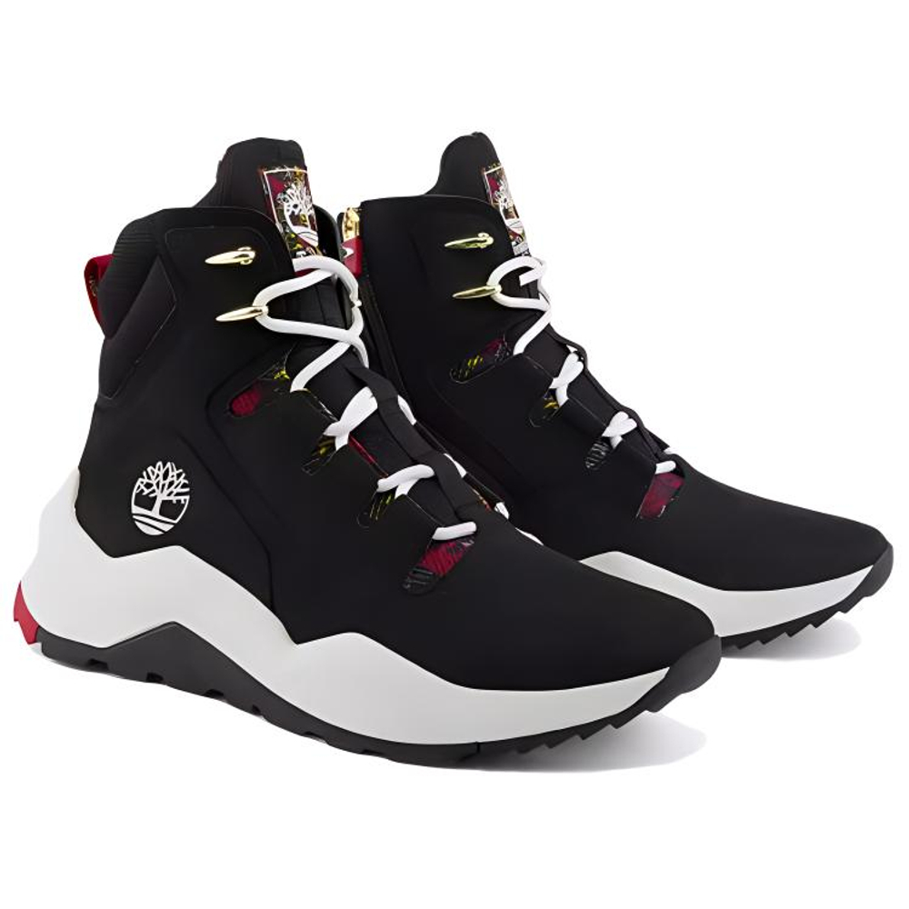 Timberland Madbury Side Zip Sneaker Boots "Black Nubuck" Women"s