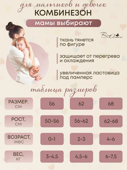 Махровый комбинезон-трансформер RinaAmari Шоколад
