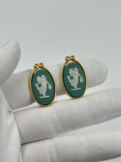 Клипсы Wedgwood зелёные