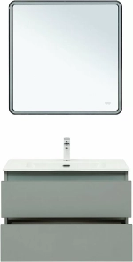 Тумба с раковиной Aquanet Вега 2.0 337961/254364 80 мисти грин