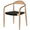 Стул Glynis массив эвкалипта с черным сиденьем