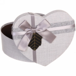 Коробка подарочная «Биение сердца», цвет серый 18.5*17*7.5 см