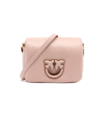 Кожаная сумка через плечо LOVE CLICK PUFF BABY SHEEP NAP Pinko - пудро-розовый(101584 A10F)