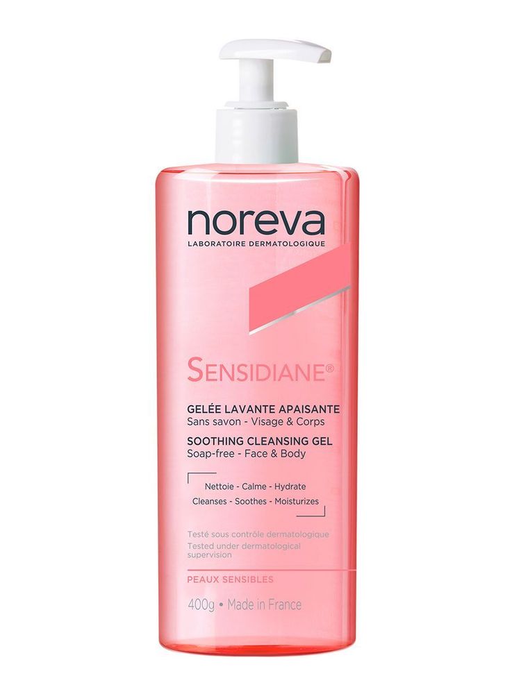 Норева Сенсидиан Гель смягчающий очищающий для лица и тела Noreva Sensidiane soothing cleansing gel 400 мл