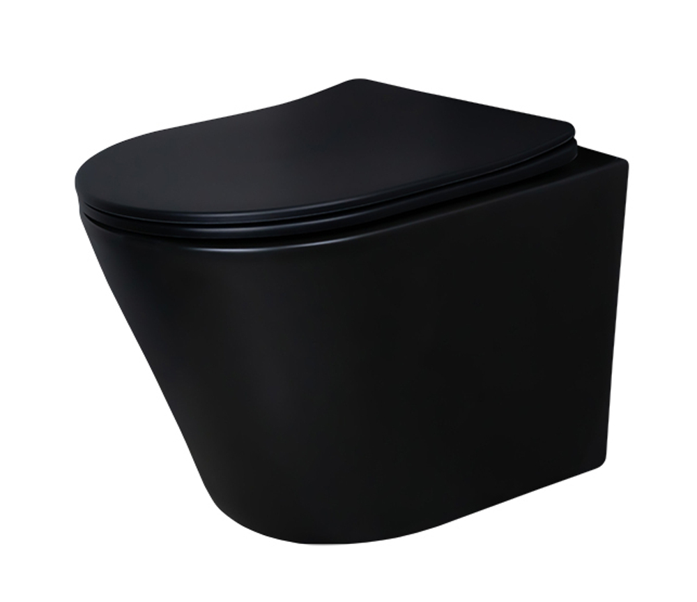 Унитаз подвесной Gid Tr2130bm 62205Y черный матовый 48x36.5x36