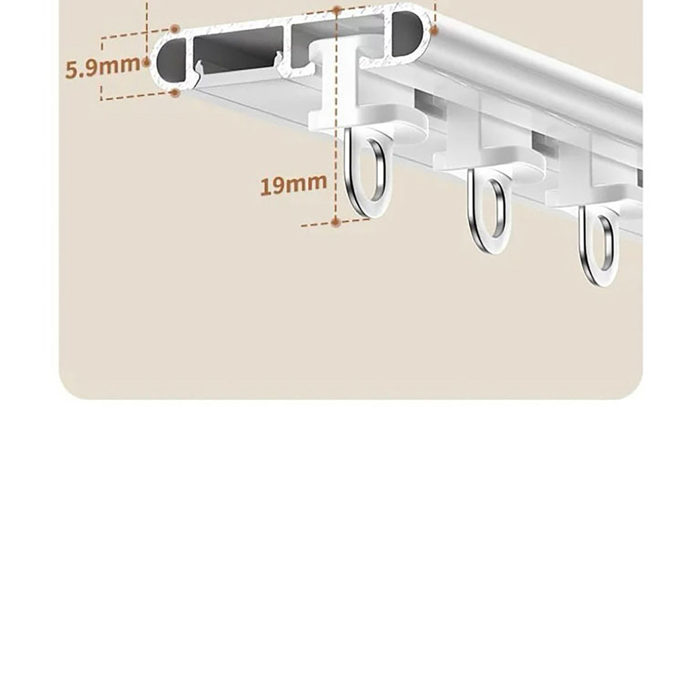 Ультратонкий алюминиевый карниз для штор, потолочный