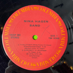 Винтажная виниловая пластинка LP Nina Hagen Band (Canada 1980)