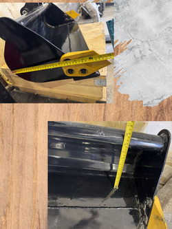 Планировочный ковш 600 мм палец 25 мм с тавотницей на мини-экскаватор