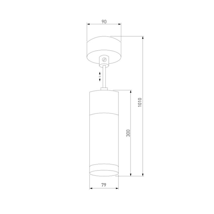 Подвесной светильник Eurosvet 50135/1 LED хром/черный