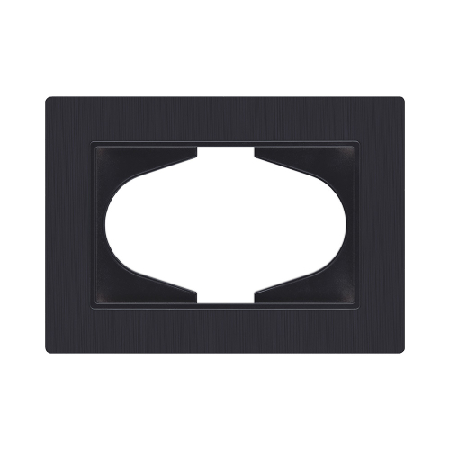 Рамка для двойной розетки, черный матовый Kollinger Eleganz Plex EP120BM