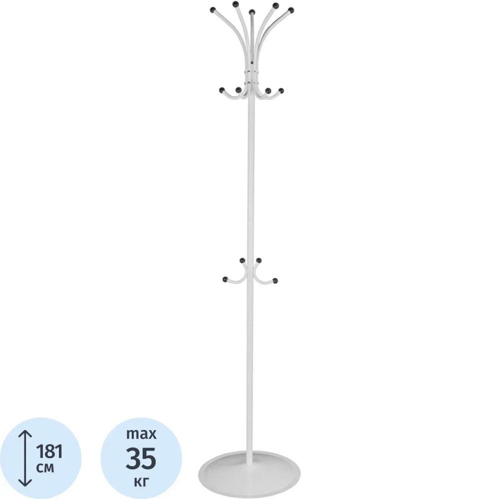 Вешалка МЕ_напольная Пико-4 белый