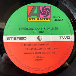 Винтажная виниловая пластинка LP Emerson, Lake and Palmer Trilogy (Japan 1974) (No Obi)