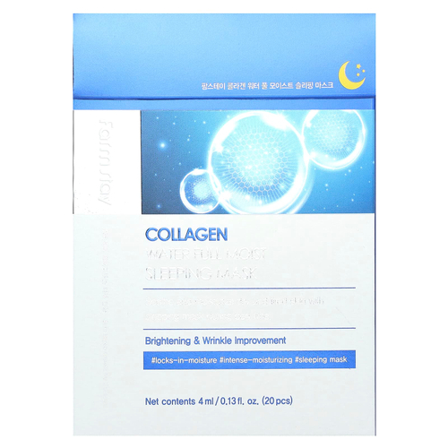 Farmstay, Увлажняющая спящая маска с коллагеном, 20 шт. По 4 мл (0,13 жидк. унц.)