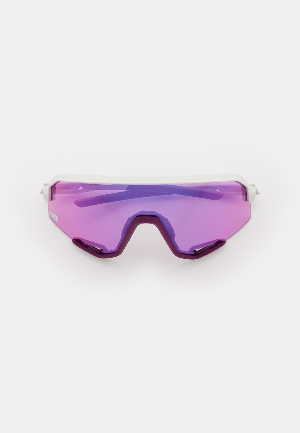 Спортивные очки с диоптриями 100% SLENDALE Matte Chalk - Purple Mirror Lens